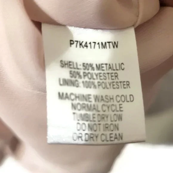 Parker Silver and Nude Sequin Top Size XS - Picture 6 of 6